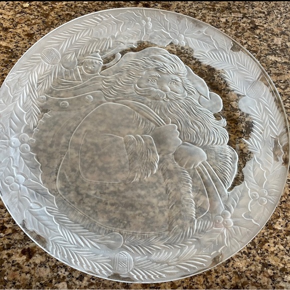 Santa Frosted Platter - Picture 4 of 4